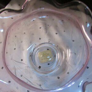 BRAND NEW IN BOX LENOX AMETHYST BOWL CRYSTAL